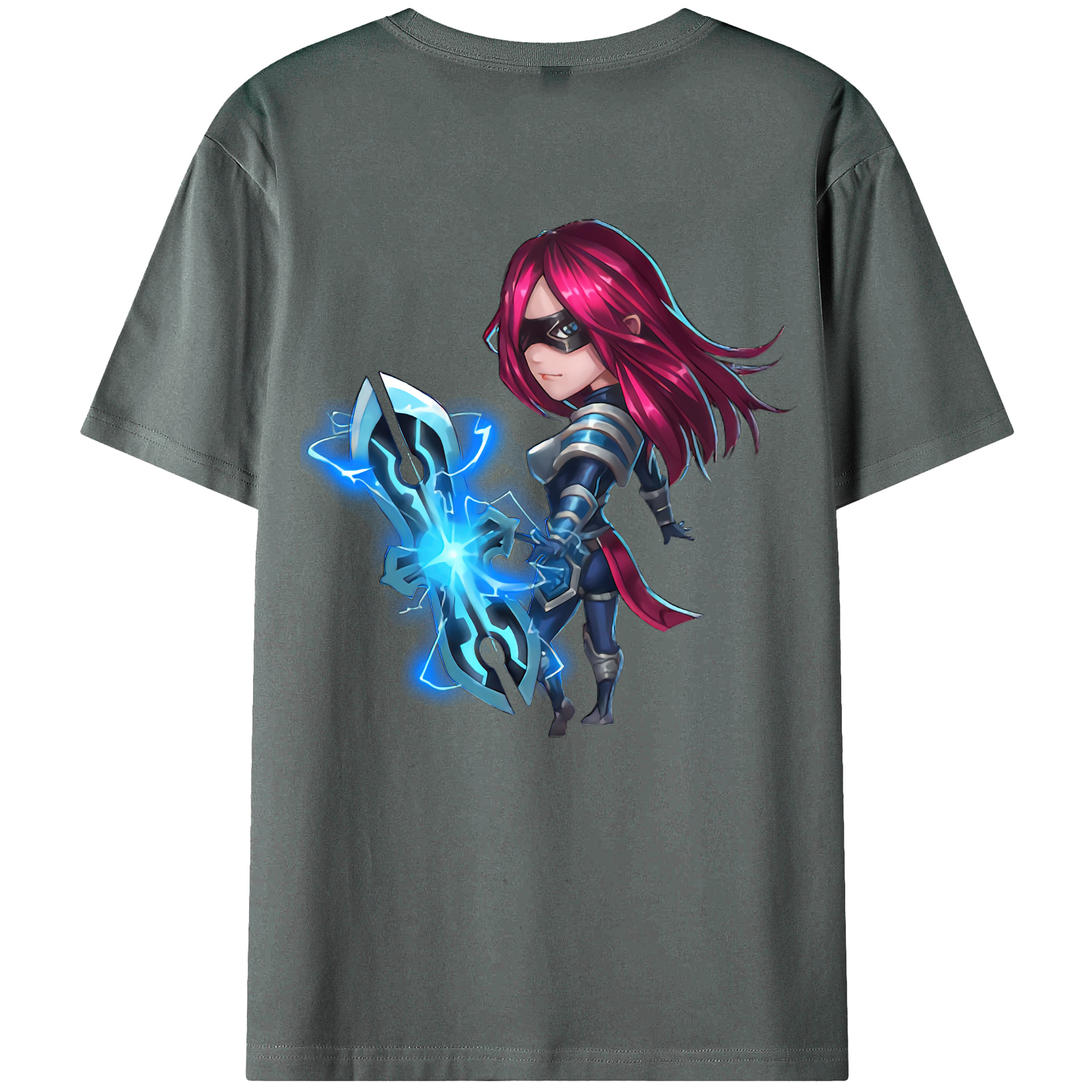 （画像用） リーグ・オブ・レジェンド League of Legends LOL 綿100％ メンズ半袖Tシャツ（バックプリント） 通気性